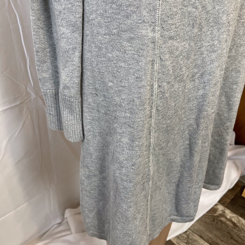 Athleta Gray Cowl Neck Long Sleeve Dress Gray Women’s Medium - Picture 3 of 9
